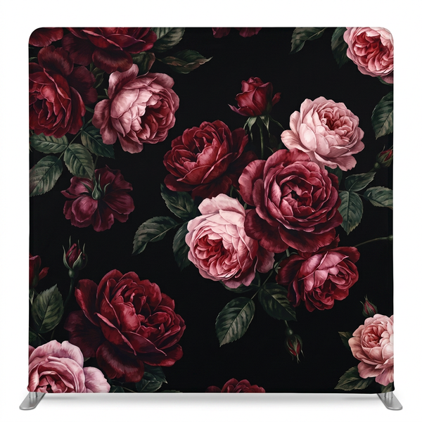 Moody Rose Noir Pillowcover Backdrop
