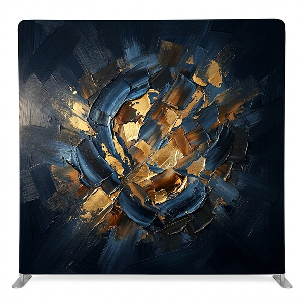 Midnight Gilded Bloom Pillowcover Backdrop