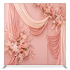 Blush Drapery Floral Wall Pillowcover Backdrop