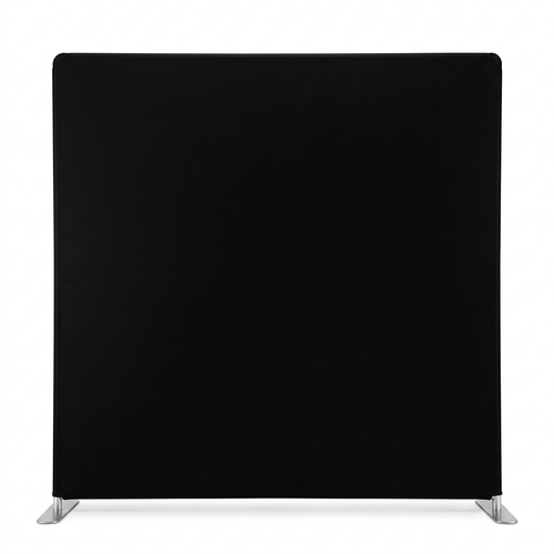 Jet Black Solid Pillowcover Backdrop