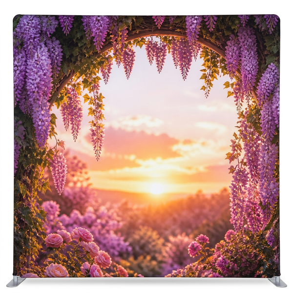 Wisteria Arch Sunset Pillowcover Backdrop
