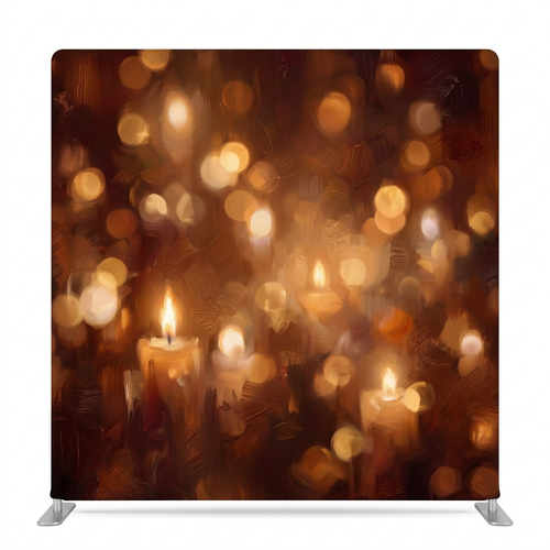 Amber Vesper Glow Pillowcover Backdrop