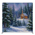Silent Night Chapel Pillowcover Backdrop