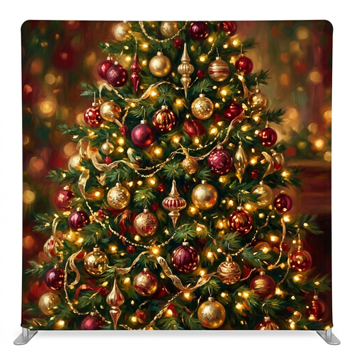 Vintage Yuletide Glow Pillowcover Backdrop