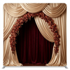 Midnight Orchid Silk Pillowcover Backdrop