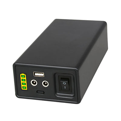 Rechargeable True Backdrops portable power supply with 42980mAh capacity and 159Wh for photo booths and 360 video booths.