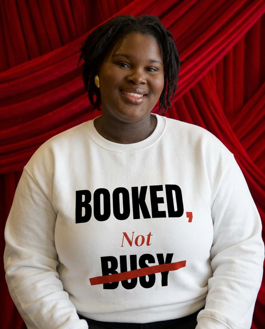 Booked, Not Busy Crewneck