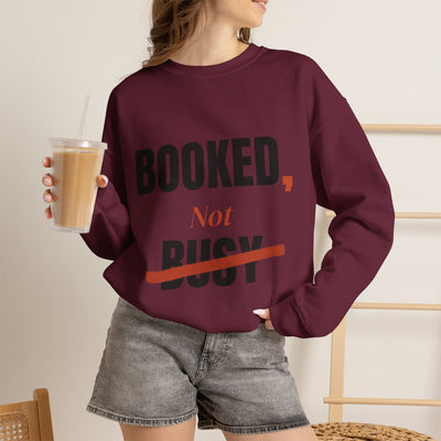 Booked, Not Busy Crewneck
