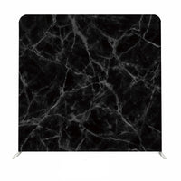 Black and white marble double-sided pillow cover featuring a stylish marble pattern, ideal for home decor or photography backdrops.