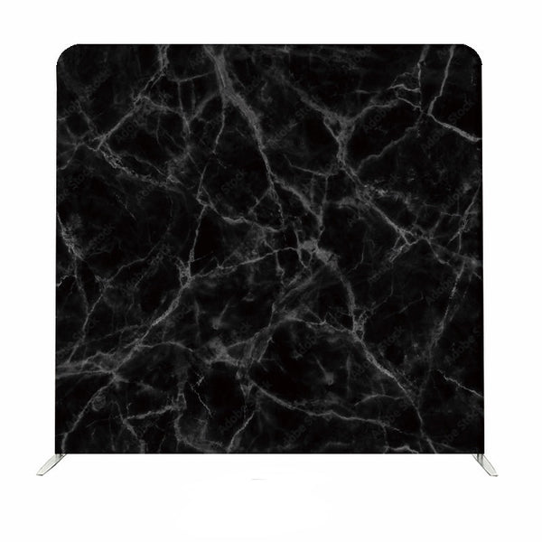 Black & White Marble Double Sided Pillow Cover Backdrop - Side B
