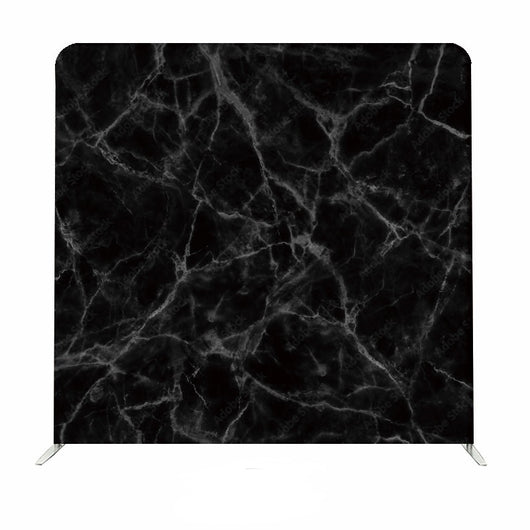 Black and white marble double-sided pillow cover featuring a stylish marble pattern, ideal for home decor or photography backdrops.