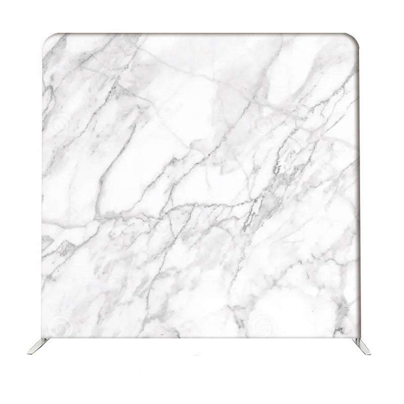 8x8 Black & White Marble Double Sided Pillow Cover Backdrop (Ships Next Day)