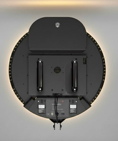 True Backdrops DSLR Roamer Booth photo booth equipment with colorful backdrop and camera setup for event photography.