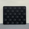 3D square backdrop in gray with textured surface, designed by RecycleDisplay for photography and display backgrounds.