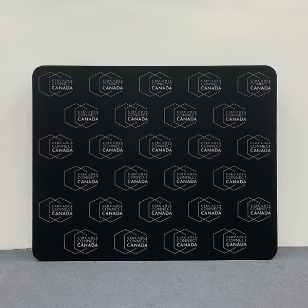 3D square backdrop in gray with textured surface, designed by RecycleDisplay for photography and display backgrounds.