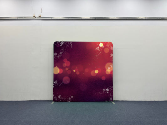 Crimson Holiday Sparkle Pillow Cover backdrop by True Backdrops with a shimmering red design for festive decor.