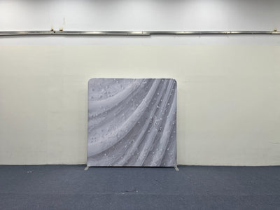 Pearl veil pillow cover backdrop from True Backdrops featuring a soft, pearl-textured fabric for elegant event decor.