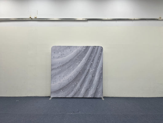 Pearl veil pillow cover backdrop from True Backdrops featuring a soft, pearl-textured fabric for elegant event decor.