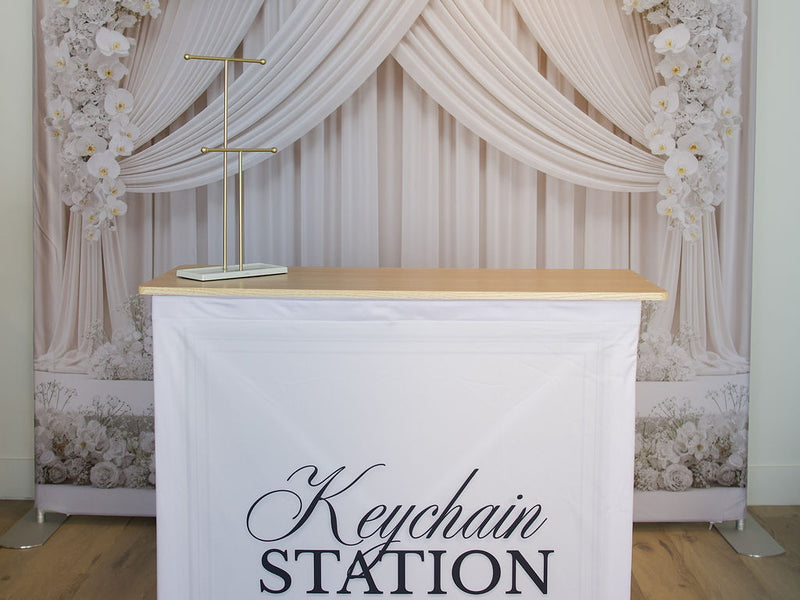Keychain Station Fabric Pop Up Counter