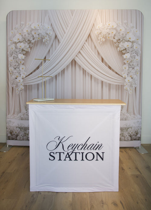Keychain Station Fabric Pop Up Counter