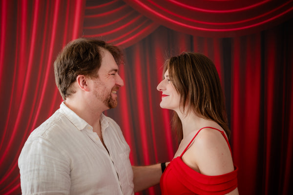 Photo Booth Profit Pack 3x double-sided backdrop bundle by True Backdrops, displayed in a mix-and-match photo booth setup.