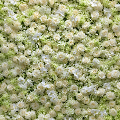 Eternal Bloom White Floral Pillow Cover Backdrop