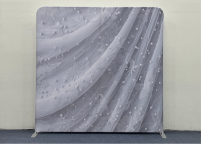 Pearl veil pillow cover backdrop by True Backdrops, featuring a shimmering pearl design and soft fabric texture.