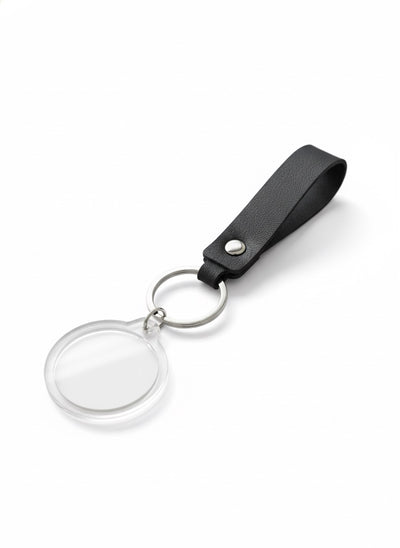 Event-ready acrylic photo keychain set with straps, featuring colorful photo booth accessories by True Backdrops.