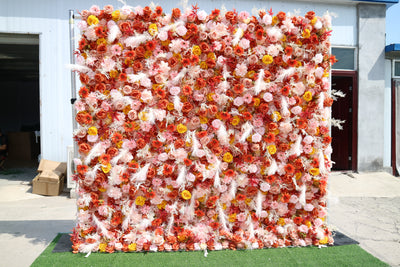 Champagne Petal Flower Wall (#FRD036)