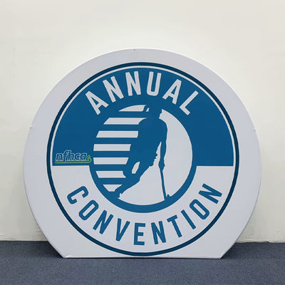 3D round box by RecycleDisplay, featuring a smooth, curved design and eco-friendly recycled material in natural colors.