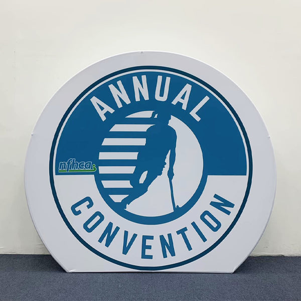 3D round box by RecycleDisplay, featuring a smooth, curved design and eco-friendly recycled material in natural colors.
