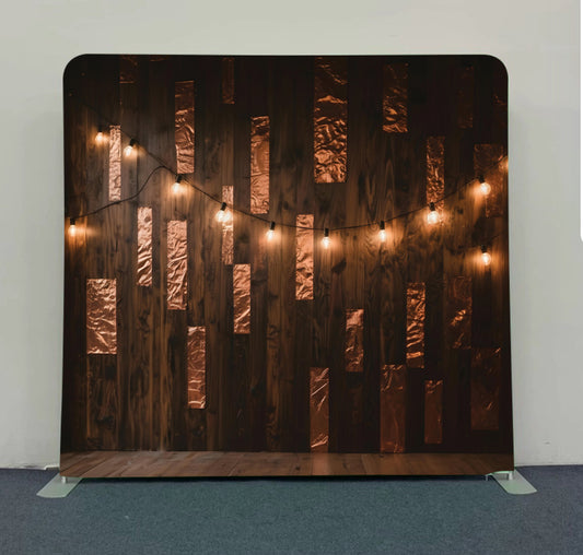 Copperwood Glow – Pillow Cover Backdrop