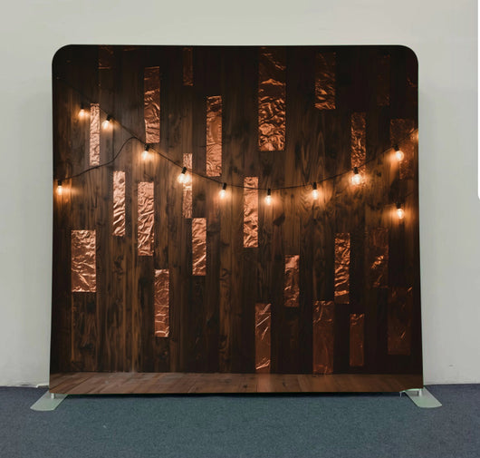 Copperwood Glow – Pillow Cover Backdrop