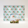 Fabric pop-up counter display by RecycleDisplay showing a foldable promotional table with fabric cover in a retail setting.