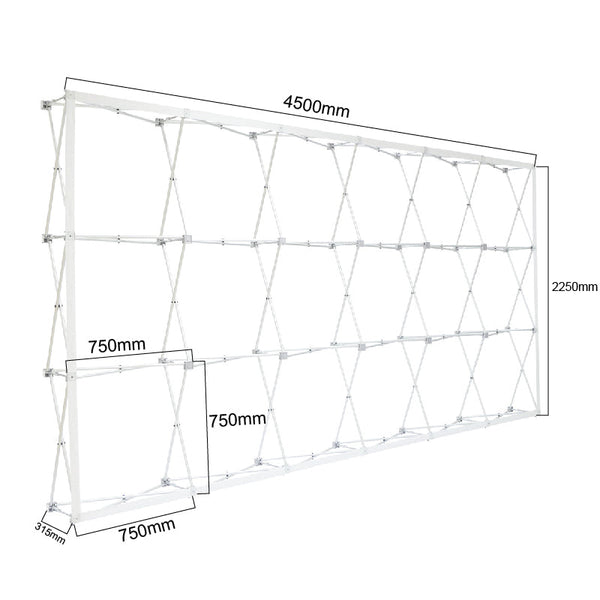 Fabric Pop Up Straight Display