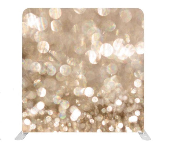 Champagne & 24K Double Sided Pillow Cover Backdrop - Side B