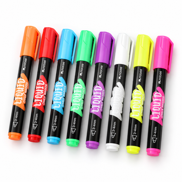 Liquid Chalk Markers for Scribble Roamer — 8 Color Set