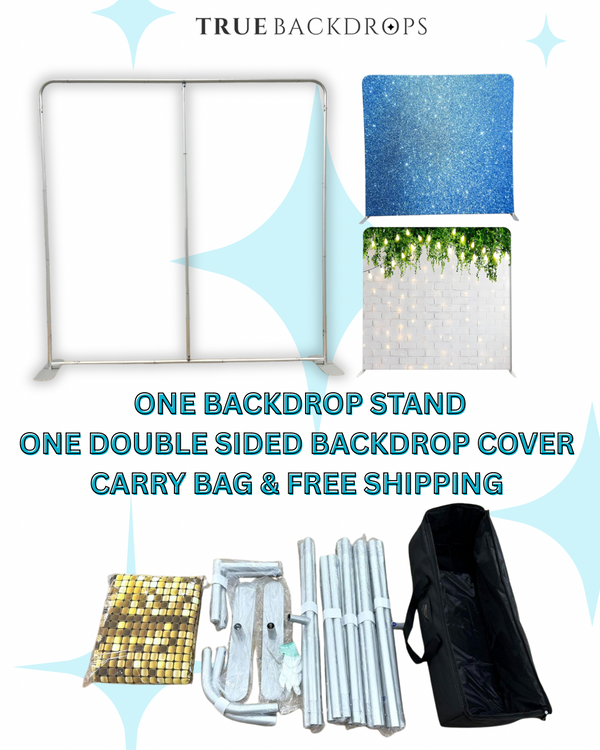 Frame + Double-Sided Tension Fabric Cover Bundle