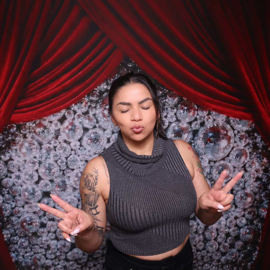 UNIK Velvet Disco Pillowcover Backdrop