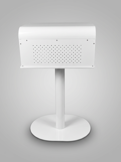 DS620 printer stand from True Backdrops with sturdy metal frame and adjustable shelf for studio or workspace setup.