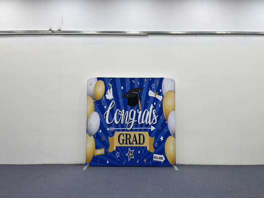 Congrats Grad Graduation Pillow Cover Backdrop - True Backdrops