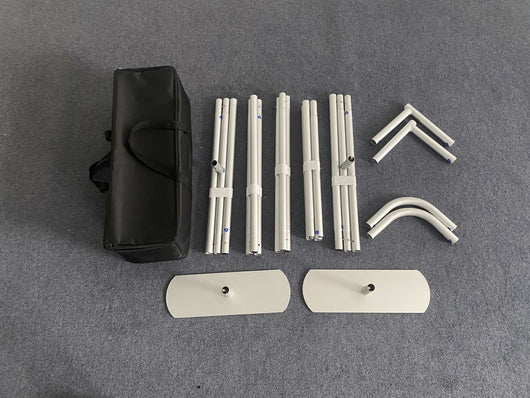 True Backdrops pillow cover backdrop frame, sturdy metal structure with fabric cover, ideal for photography studio setups.