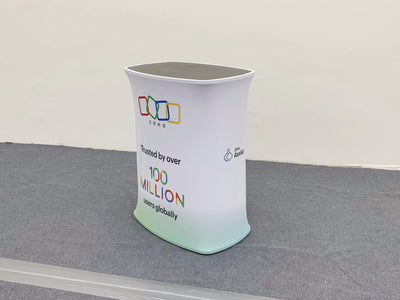Square Fabric Pop Up Counter