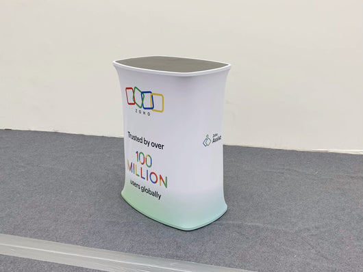 Square Fabric Pop Up Counter