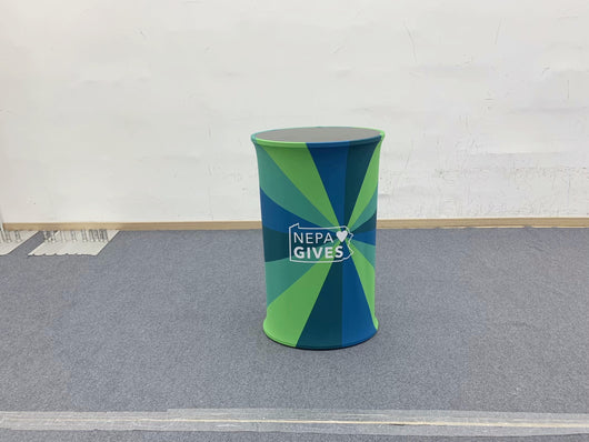 Oval Fabric Pop Up Counter