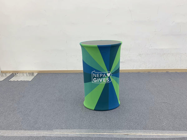 Oval Fabric Pop Up Counter