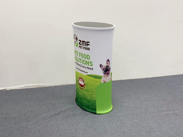 Oval Fabric Pop Up Counter