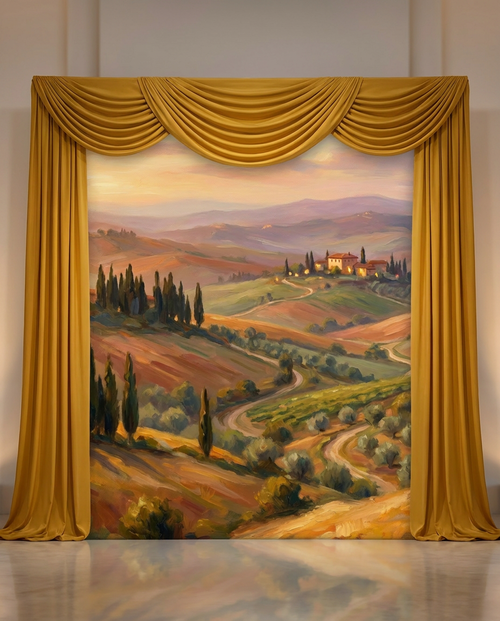 The Styled Set | Pillowcover Backdrop + Matching Drape Panels