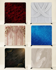 Photo Booth Profit Pack backdrops in use at an event