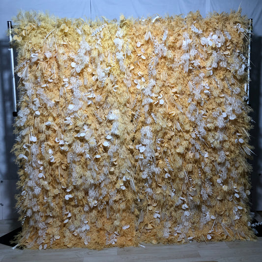 Golden Rose Flower Wall (#FRD032)